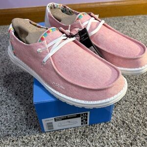 HEY DUDE Womens Wendy BOHO Color Rose size 11 _ NWT